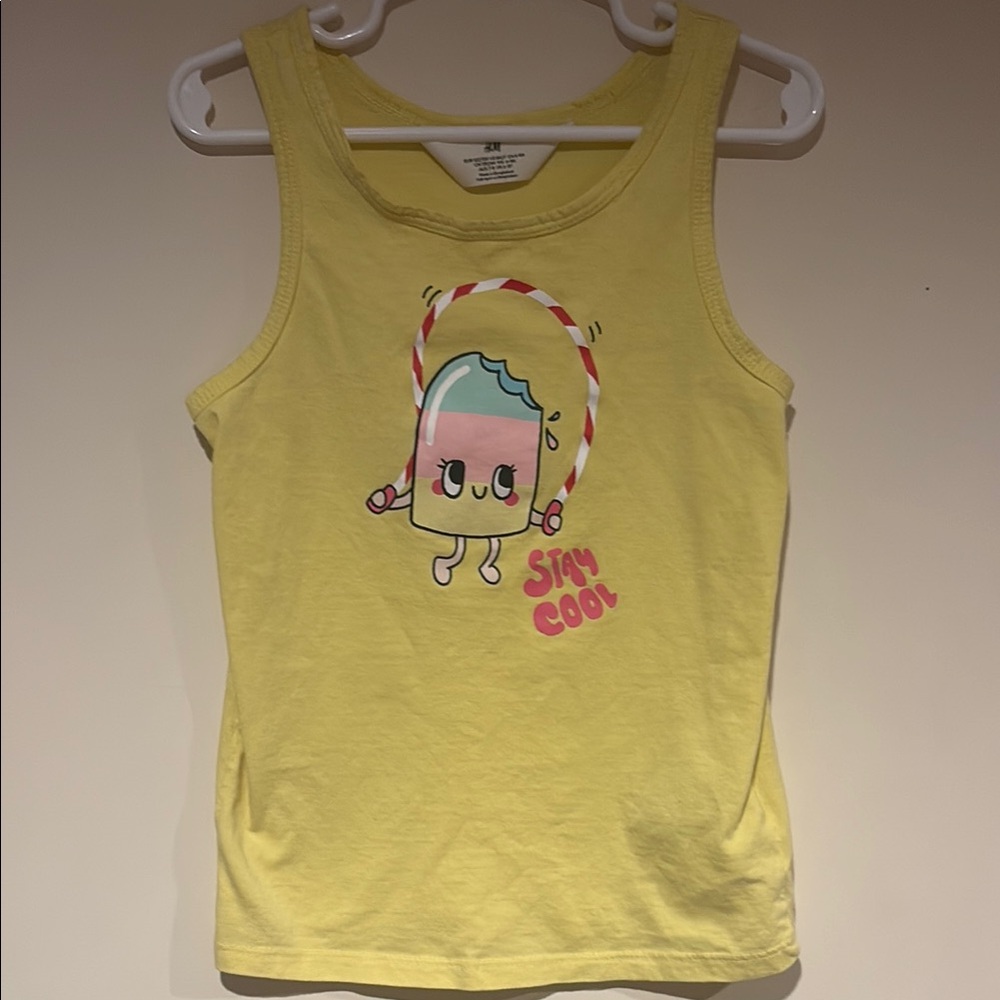 Stay Cool Kids Yellow Tank Top